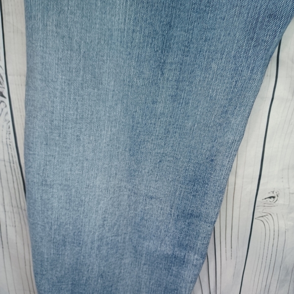 Judy Blue Boyfriend Fit Button-Fly Women's Blue Distressed Jeans - Picture 15 of 16